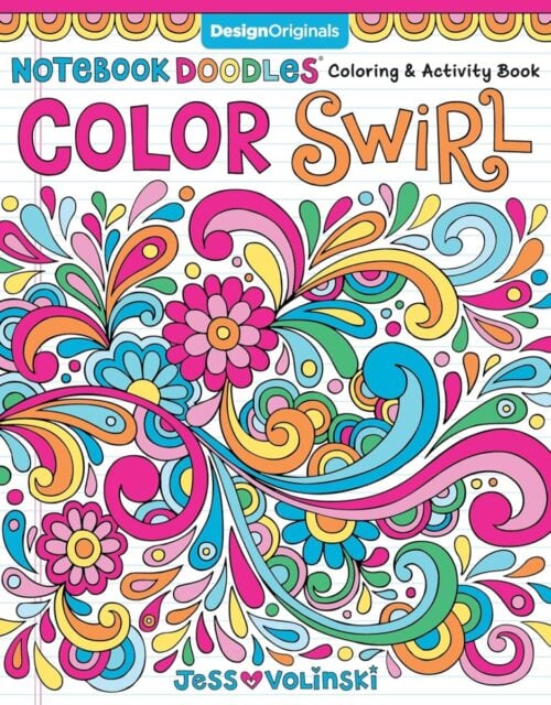 Shree Book Notebook Doodles Color Swirl Coloring And Activity Book: 6  For Kids | 3+ Years