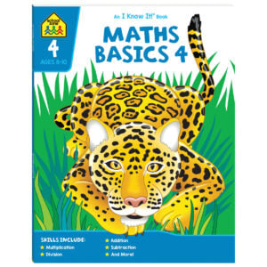 ShreeBook School Zone I Know It! Maths Basics 4 | Skill-Building Workbook for Kids | 8+ Years