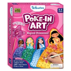 Skillmatics Poke-In Art Magical Princesses | Mess Free Includes A DIY Wand For You For Kids | 4+Years