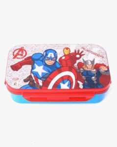 Striders Avengers Lunch Box ISC | Amazing Durable Kids Lunch Box for School Travel, BPA-Free Material, Ideal for 3+ Years