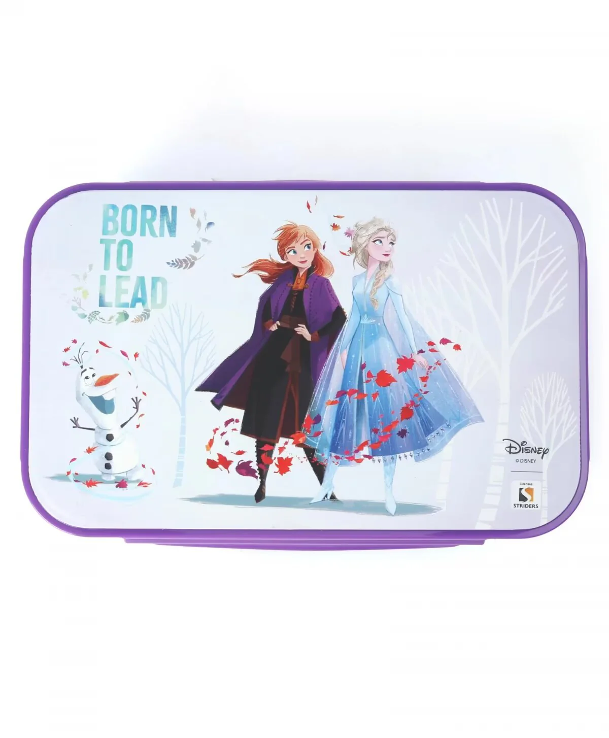 Striders Disney Frozen Lunch Box Born To Lead IDCSF | Practical, Durable and Fun Mealtime Companion for Kids | 3+ Years
