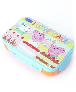 Striders Peppa Pig Lunch Box IDCSF for Kids Age 3+ Fun, Practical and Durable Mealtime Companion for School and Travel