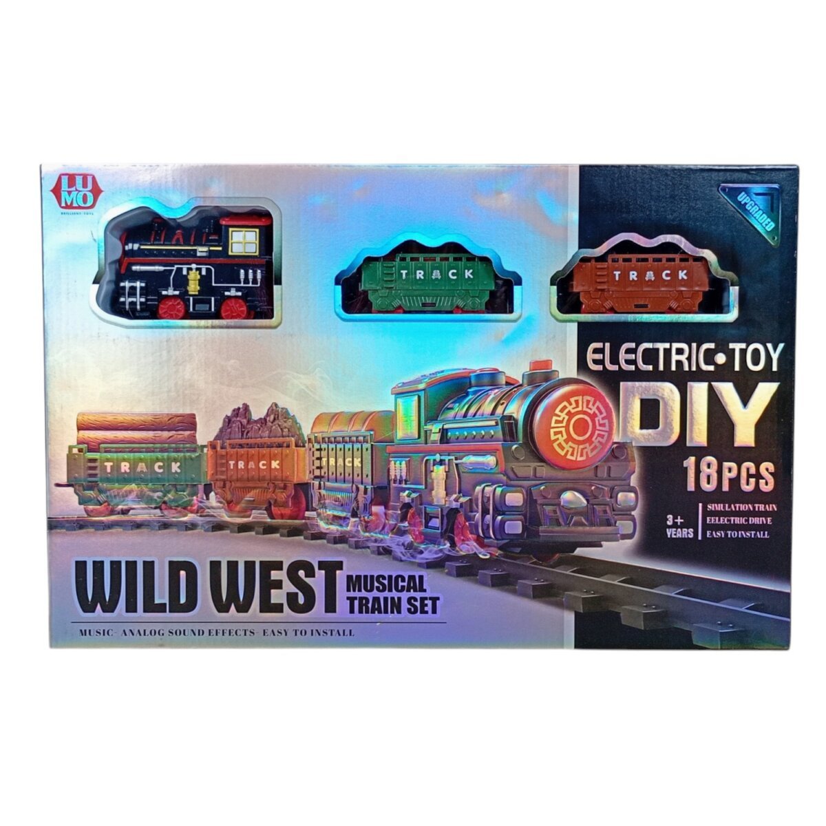 Luminoso Wild West Musical Train Set Electric -Toy Diy 18 Pcs For Kids | 3+Years