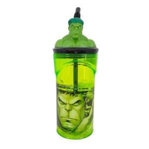 Hulk 3D Face Tumbler for kids, Hulk 3D Face Tumbler superhero drinkware, Hulk 3D Face Tumbler 360 ml kids cup