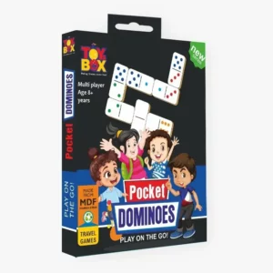 Toy Box Pocket Dominoes – Play On The Go | Classic Tile Game in a Travel-Friendly Size | 8+ Years.