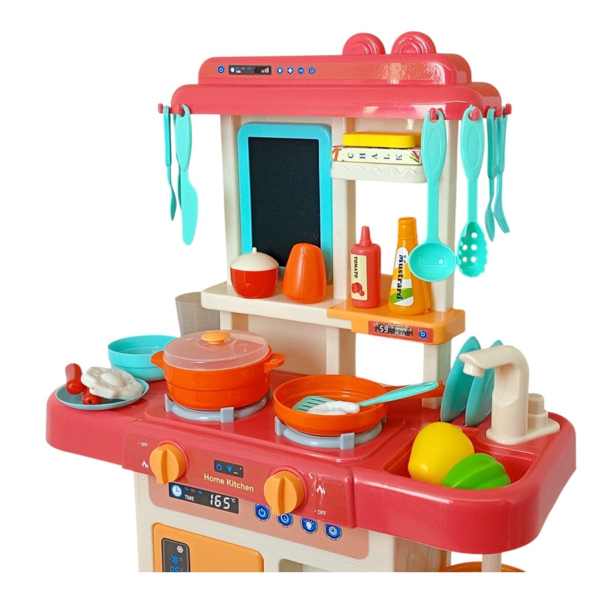 42 Pcs Modern Kitchen Set With Steam Light Sound And Water Effect 7 42 Pcs Modern Kitchen Set With Steam, Light, Sound, And Water Effect | Amazing Pretend Play Kitchen Toy For Kids Aged 3+ 42 Pcs Modern Kitchen Set With Steam, Light, Sound, And Water Effect | Amazing Pretend Play Kitchen Toy For Kids Aged 3+ Image 7