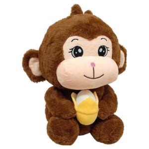 Just Bear Cute Monkey with Little Banana | Adorable and Cuddly Plush Toy for Kids | 3+ Years