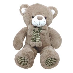 Just Bear! Rabbit Bow Teddy Bear Standing Soft Plush | Cute and Huggable Plush Toy for Kids | 3+ Years