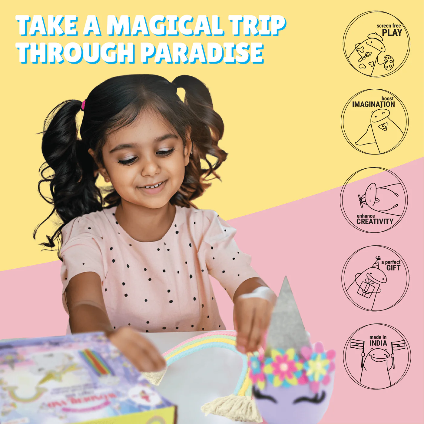 Kalakaram Do It Yourself Diy Wonderland Unicorn Craft Box Activity Kit 1 Kalakaram Do It Yourself Diy Wonderland Unicorn Craft Box Activity Kit | 4 Magical Decorative Craft Set | For Girls 5+ Years Kalakaram Do It Yourself Diy Wonderland Unicorn Craft Box Activity Kit | 4 Magical Decorative Craft Set | For Girls 5+ Years Image 3