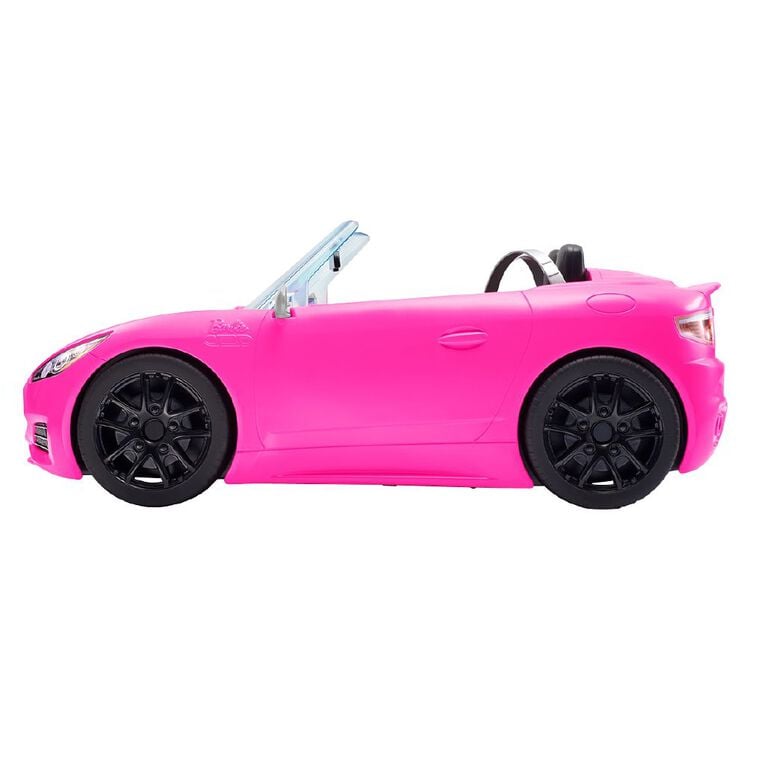 Buy Mattel Barbie Toy Car – Bright Pink Convertible with Realistic