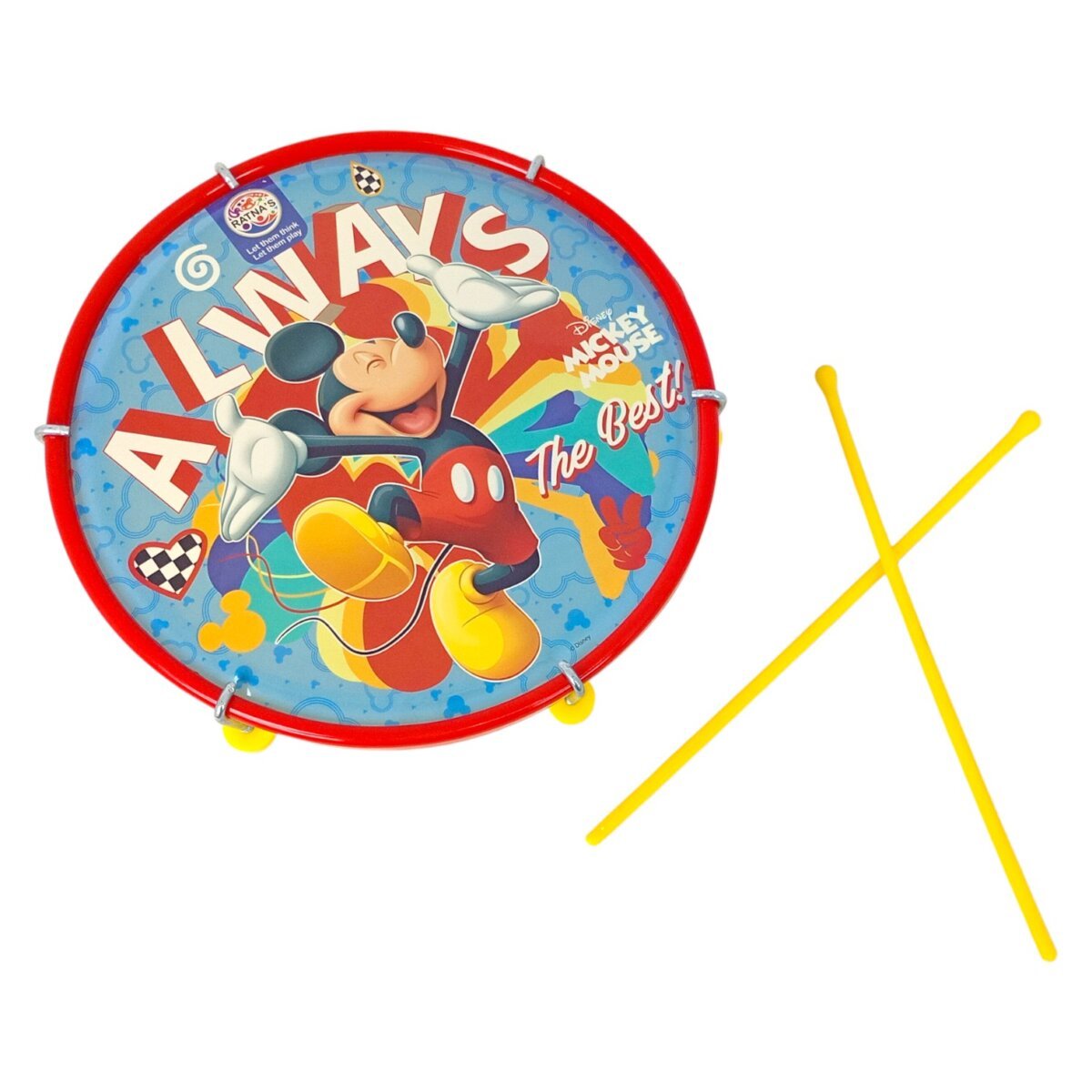 Ratna’s Disney Mickey And Friends Tasha Junior Musical Toy with 2 Sticks | Fun and Educational Music Play for Kids | 3+ Years