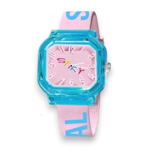 Spiky Square Analog Watch for Kids – Fun and Durable Timepiece for Daily Wear, 6+ Years