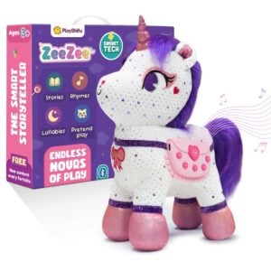Playshifu ZeeZee The Smart Storyteller Your Singing-And-talking Unicorn Friend | Fun Accessories Inside ! Plush Toy For Kids | 3+Years
