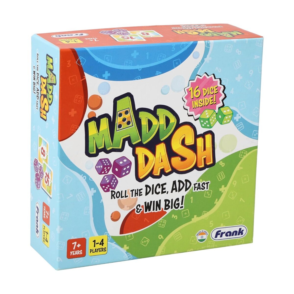 Frank Madd Dash Roll The Dice , Add Fast And Win Big | Fun And Challenging Brain Booster Game For Kids | 7+ Years