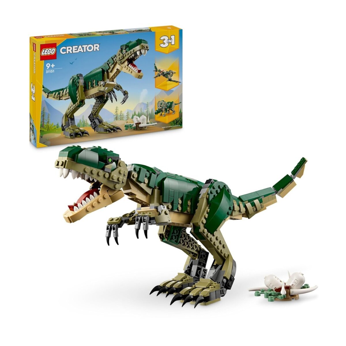 LEGO Creator 3in1 T rex Dinosaur 31151 ‎626 Pcs Building Blocks | 9+Years