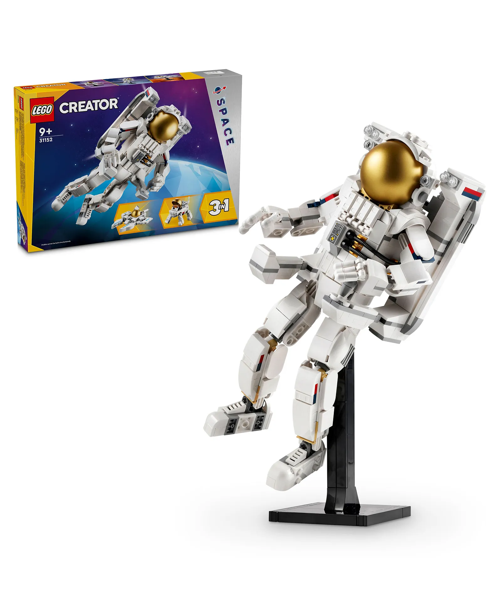 LEGO Creator Space Astronaut Figure 3in1 Toy With Dog And Jet 31152 ! 647 Pcs Building Blocks | 9+Years