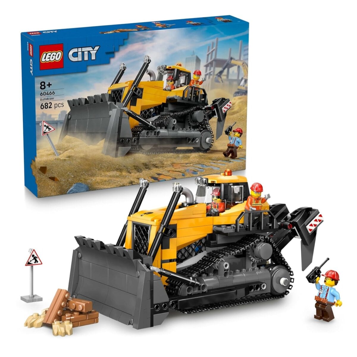 Lego City Yellow Bulldozer Construction Site Playset toy for kids, Lego City Yellow Bulldozer Construction Site Playset educational playset, Lego City Yellow Bulldozer Construction Site Playset building blocks, Lego City Yellow Bulldozer Construction Site Playset construction toy