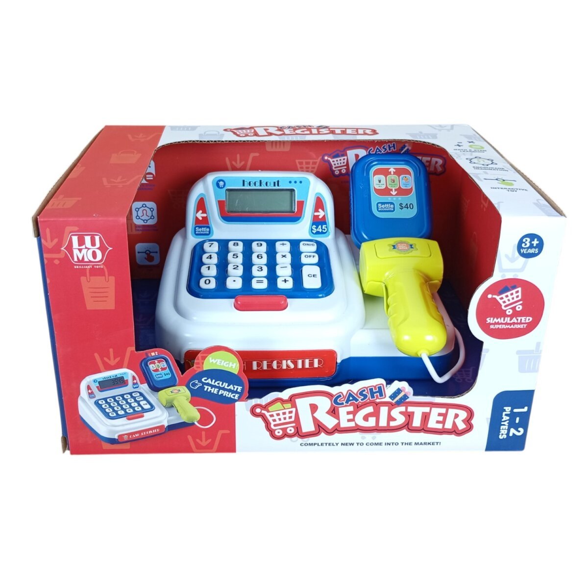 Luminoso Cash Register ' Simulated Supermarket  Math And Stem Learning  Encourge imagination Interactive Toy  For Kids | 3+Year