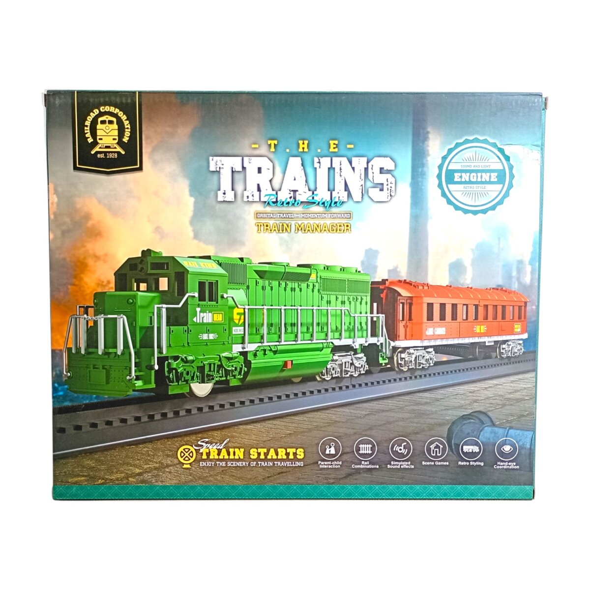 Buy Luminoso'The Trains Retro Style' Train Set Orbital Travel- Momentum  Forword Train manager 18 Pcs For Kids 3+Years for Online In India •  Kheliya