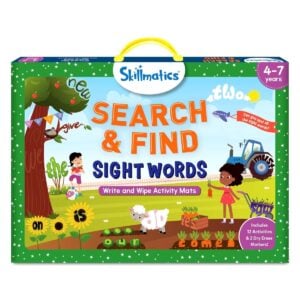 Skillmatics Search And Find Sight Words | Write And Wipe Activity Mats For Kids | 4+Years