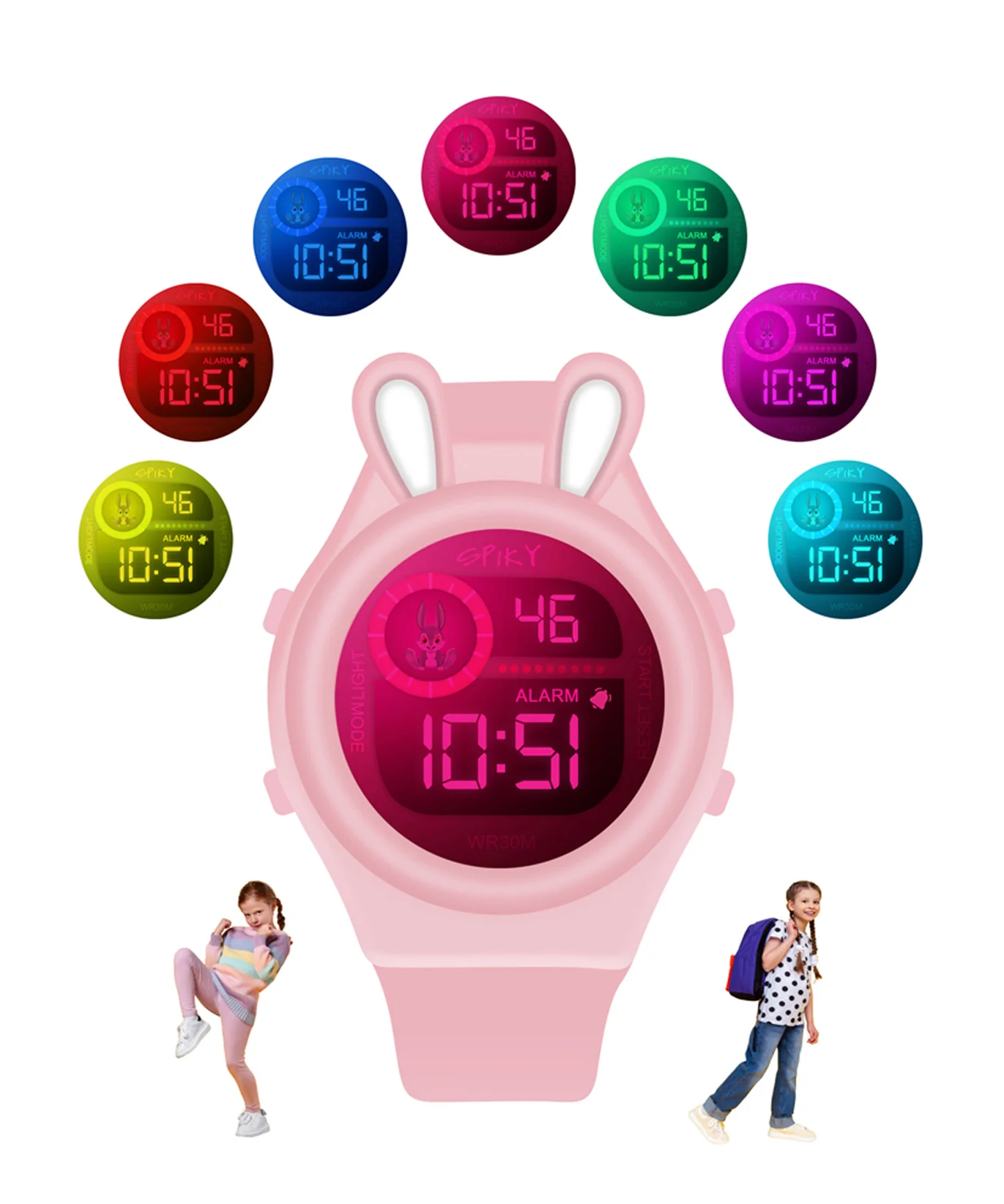 Spiky Eva26 Fun Digital Watch for kids, Spiky Eva26 Fun Digital Watch silicone strap, Spiky Eva26 Fun Digital Watch digital display, Spiky Eva26 Fun Digital Watch for everyday adventures