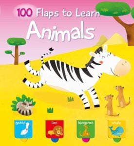 100 Flaps To Learn Animals Hard Cover Book | Toddlers Absorb, Hundred Animal Names, Spark Child’s Curiosity | Book For Kids | 3+ Years