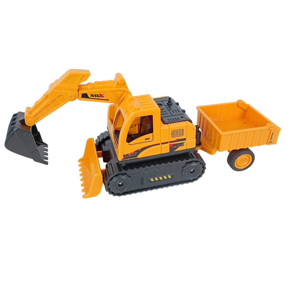 Friction Power High-Quality Engineering Realistic Model Construction Excavator | Educational Friction Interactive Vehicle Toy For Kids | 3+ Years