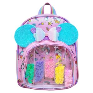 Girls Fancy Bow Backpack | Stylish Kids Backpack with Unique Bow Design, Bright Colors, Smooth Zip, and Easy-to-Clean Material | Lightweight School and Travel Bag | 3+ Years