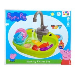 Itoys Peppa Pig Wash Up Kitchen Set Electronic Toy | Interactive Playset for Kids | Fun Learning Toy | 2+ Years
