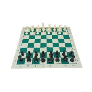 Konex Chess No.CLS 1102 Small Premium Portable Chess Set – Amazing Travel-Friendly Board Game with Plastic Chess Pieces for Kids 6+ Years