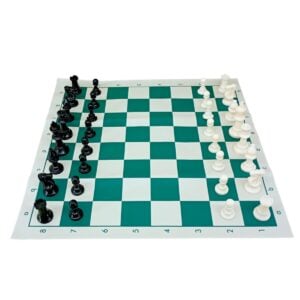 Konex Chess No.CLS 1103 Medium Premium Portable Chess Set – Fun Travel-Friendly Strategy Board Game with Plastic Pieces for Kids 6+ Years