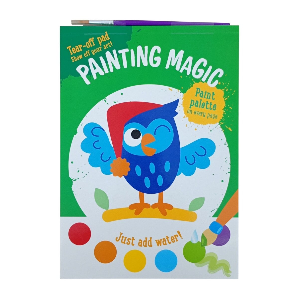Painting Magic Just Add Water Paint Palette On Every Page | Tear - Off Pad And Show Off Your Art ! Book For Kids | 3+Years
