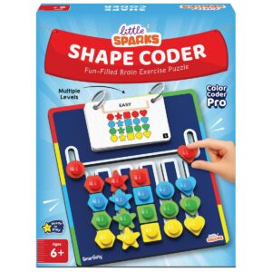 Smartivity Little Sparks Shape Coder Fun-Filled Brain Exercise Puzzle | Educational Toy for Kids 6+ | Color Coder for Cognitive Development
