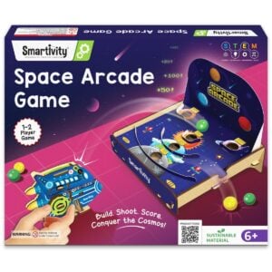 Smartivity Space Arcade Game | 1-2 Player Game | Build, Shoot, Score, Conquer The Cosmos For Kids | 6+Years
