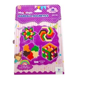 ToyKraftt Magnalogix Mandala Magnetics | Magnetic Pattern Puzzle Game for Kids | 120 Magnetic Tiles with 25 Inspiring Mandala Designs | Educational STEM Toy | 5+ Years