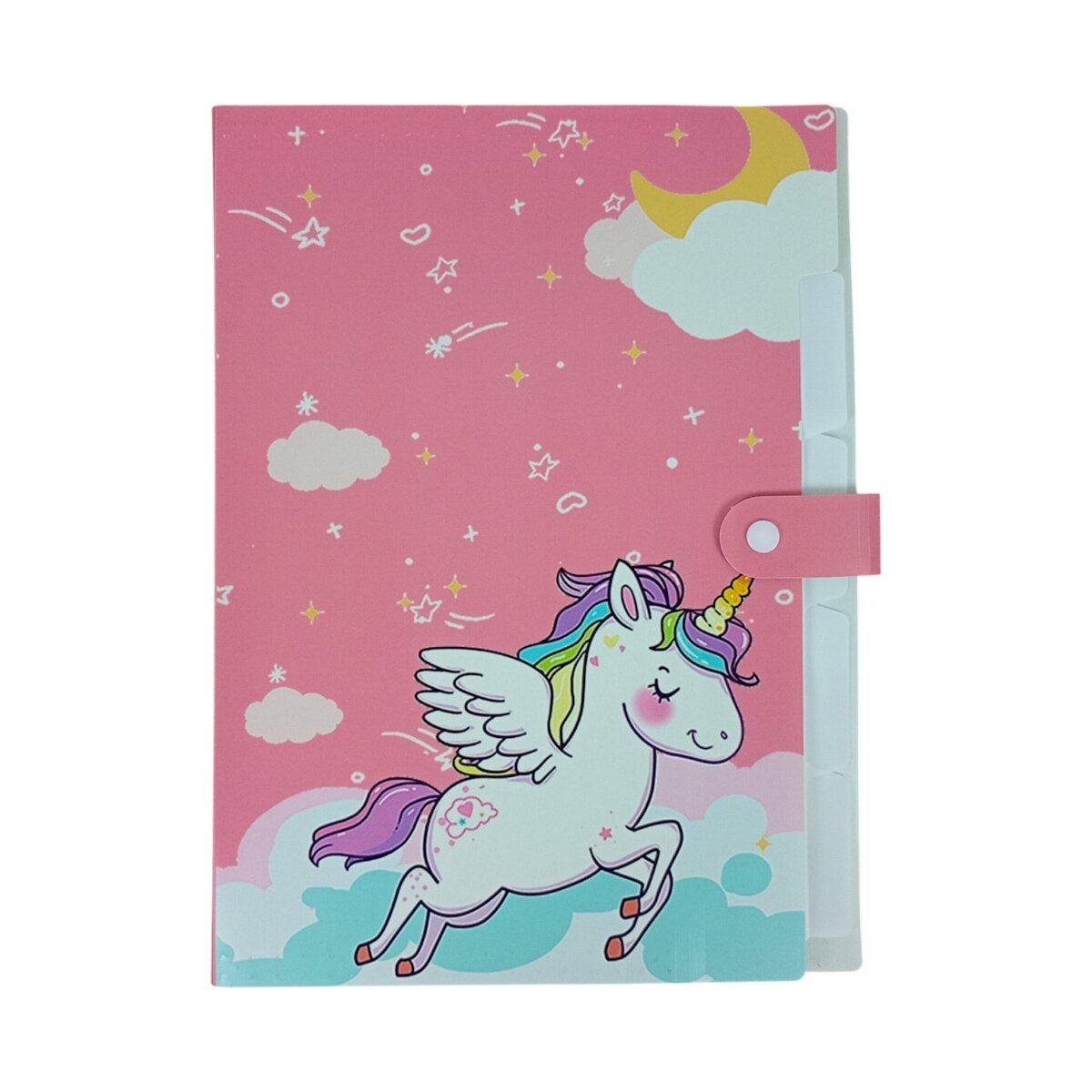 Unicorn Theme File Folder | Cute Stationery Organizer for Kids, Students, and Office Use | Durable, Lightweight and Portable | 5+ Years