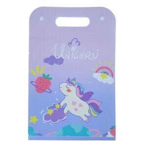 Unicorn Theme Handle File Folder stationery organizer, Unicorn Theme Handle File Folder for kids and students, Unicorn Theme Handle File Folder portable document folder, Unicorn Theme Handle File Folder cute unicorn stationery