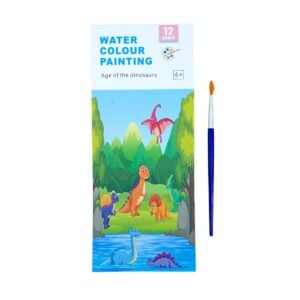 12 Pages Water Colour Painting Book for Kids, Fun Washable Paint Activity Set for Early Learning | Creative Educational Art Toy for 3+ Year Children