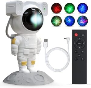 Astronaut Space Projector with Remote Control , Adjustable Projection , Timing And Stars Night Light For Kids | 3+Years