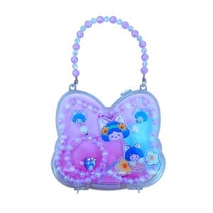 Bunny-Shaped Kids' Jewelry Box – Amazing Cute Storage Box with Beaded Handle & Fun Trinkets, Perfect Gift Toy for Children Aged 3+ Years