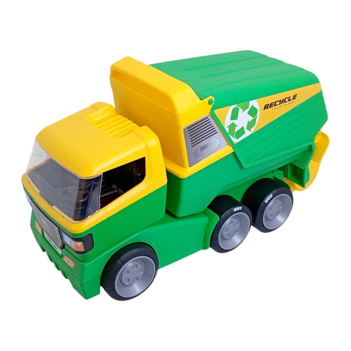 Molta Garbage Truck Toy for kids, Molta Garbage Truck Toy recycling vehicle, Molta Garbage Truck Toy with tiltable bin, Molta Garbage Truck Toy non-toxic toy, Molta Garbage Truck Toy articulated design