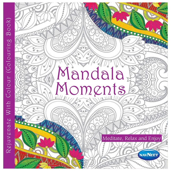 Navneet Mandala Moments Doodles Coloring Book | Rejuvenate With Color | Amazing Joyful Mandala Art for Kids ( Paperback ) | 6+Years