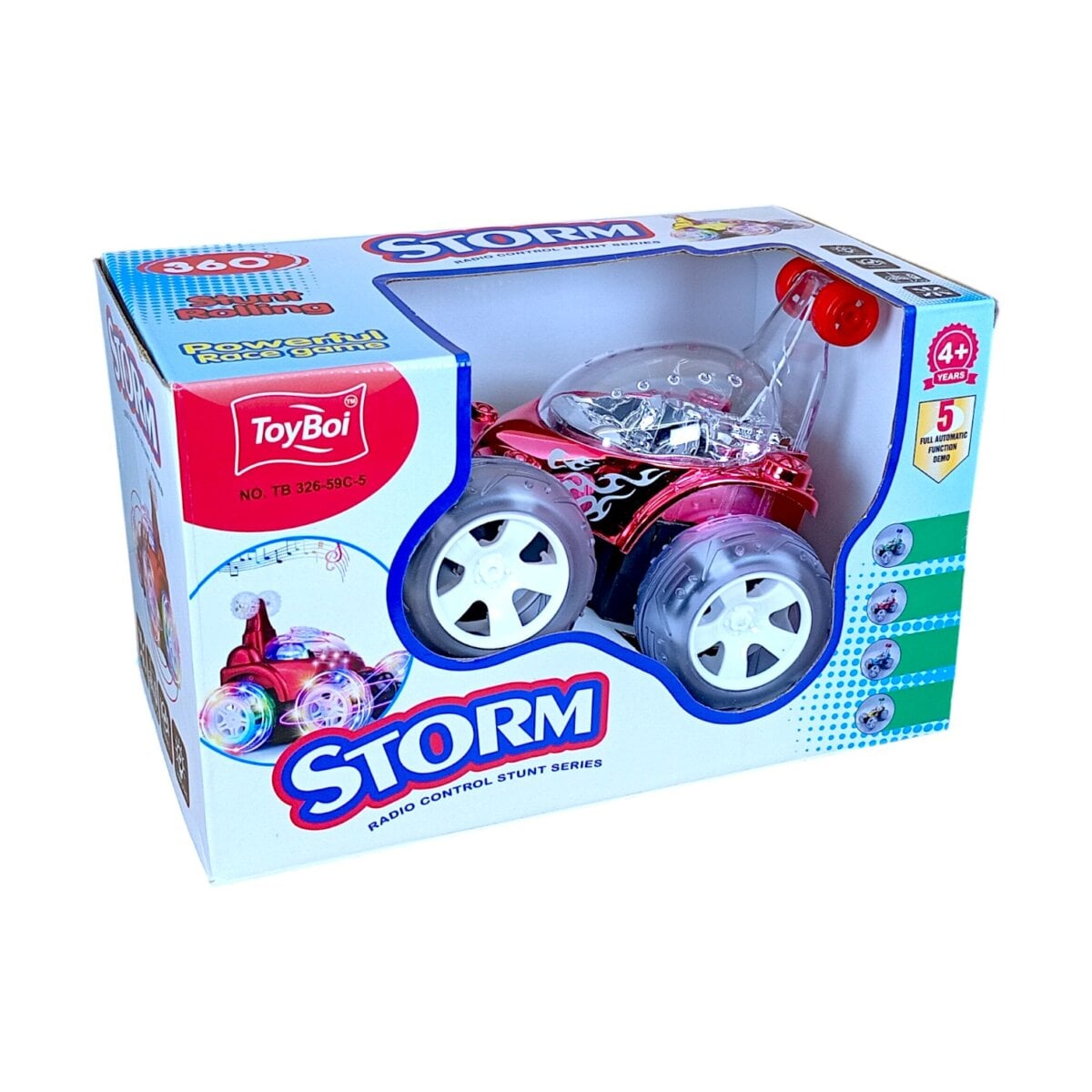 Storm Radio Control Stunt Car 360° Spinning Rc Car With Full Function Control Music And Lamplight Effects High Speed Kids Stunt Vehicle 4 Years 3 Storm Radio Control Stunt Car | Ultimate 360° Spinning Rc Car With Music And Led Effects | Highspeed Remote Control Toy For Kids 4+ | Durable Design Storm Radio Control Stunt Car | Ultimate 360° Spinning Rc Car With Music And Led Effects | Highspeed Remote Control Toy For Kids 4+ | Durable Design Image 18