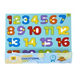 Home 22 Wooden Numbers Counting Puzzle 1 to 20 | Non-Toxic Educational Toy, Fine Motor Skills and Hand-Eye Coordination Learning Toy For Kids | 3+ Years.