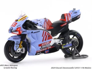2024 Ducati Desmosedici GP23 Marc Marquez 1:18 Diecast Scale Model – Ultimate MotoGP Collectible for Racing Fans and Display