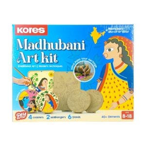 Kores Madhubani Art Kit | Ultimate Traditional and Modern Madhubani Painting Set for Kids | 8+ Years
