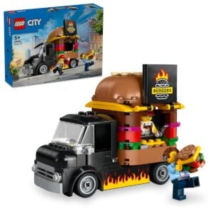 Lego City Burger Van | Toy Building Set for Kids | 5+ Years 60404 – Fun Creative Food Van Construction Toy for Hands-On Learning and Imaginative Play