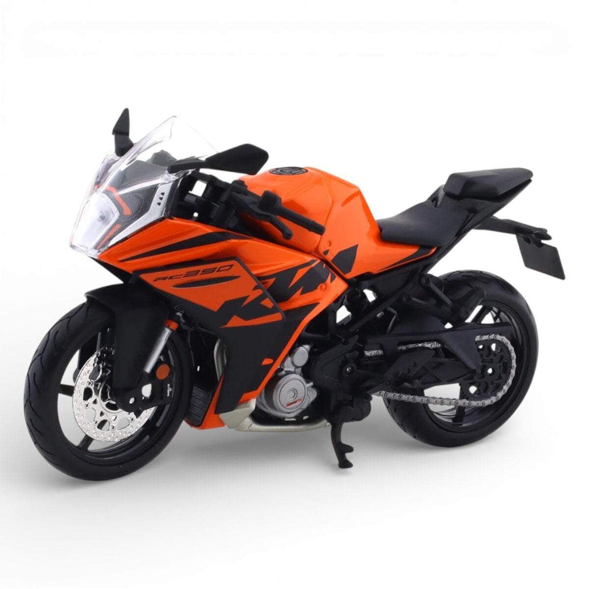 Maisto 1:12 Scale KTM RC390 Diecast Model Bike, KTM RC390 diecast bike model, Maisto RC390 motorcycle collectible, licensed KTM RC390 model, diecast KTM sport motorcycle, KTM RC390 collectible model for display
