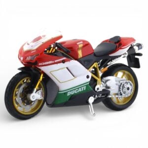 Maisto 1:18 Scale Ducati 1098 S Tricolor Diecast Model Bike – Ultimate Licensed Superbike Collectible for Display and Gifting | 14+ Years
