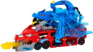 Mattel Hot Wheels City Ultimate Dual Dragon Transporter And 2 1:64 Scale Toy Cars For Kids | Fun Action Playset For 4+ Years